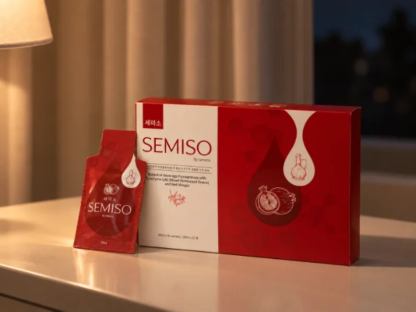 床头灯旁的 SEMISO 盒装与单包